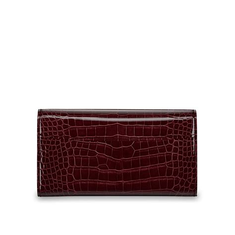 Capucines Long Wallet Crocodilien Brillant 